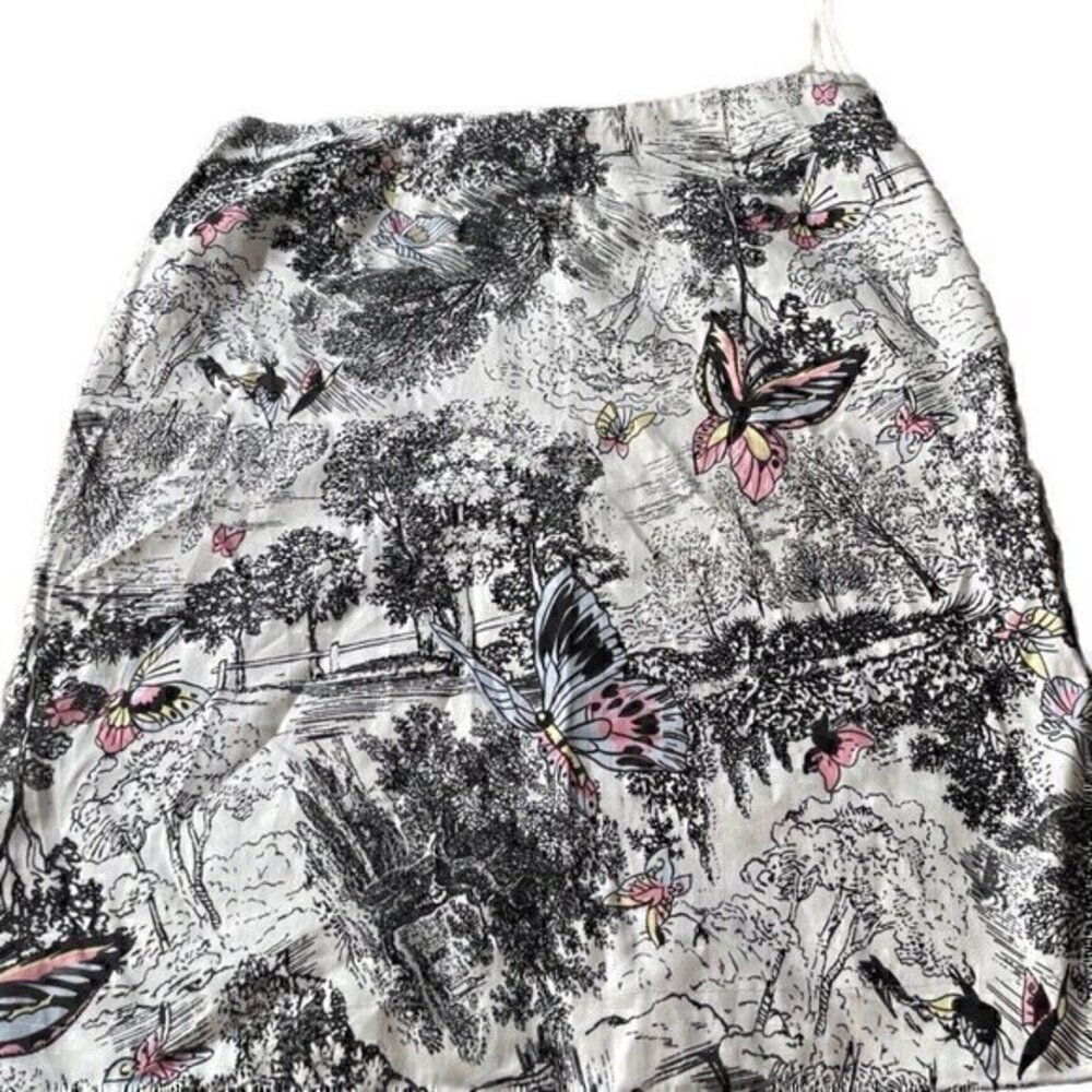 Sandra King Multicolor Mixed Floral, Butterflies Print Summer Length ski…